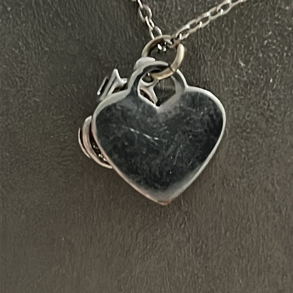 Silver Tone “C” initial Necklace - Picture 4 of 5